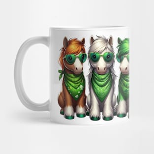 St Patricks Day Trio of Horses Mug